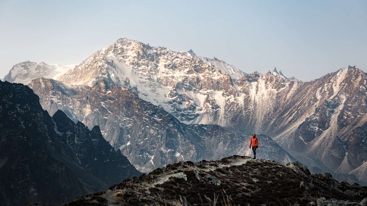 Kanchenjunga Circuit mountain in Nepal, Asia